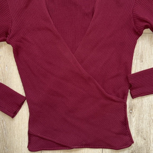 Jonathan Simkhai Long Sleeve Wrap Top - Picture 2 of 7